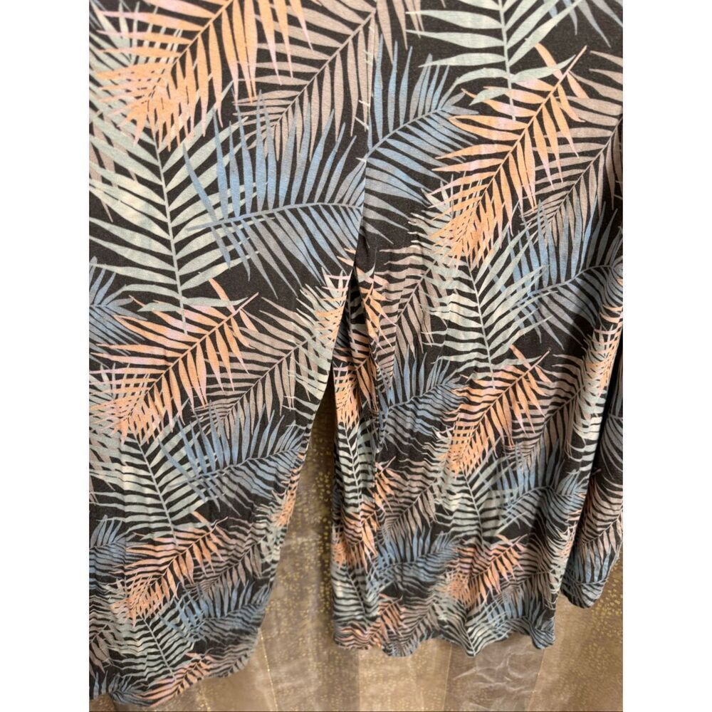 Natural Reflections Colorful Palm Leaf Springtide Modal Jumpsuit XL/XXL - Picture 6 of 7